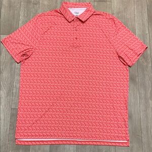 1764 Graham Signature Gear Up Hisbiscus Golf Polo Performance Active‎ Shirt